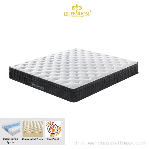 Matelas de matelas supérieur de haut niveau printemps professionnel